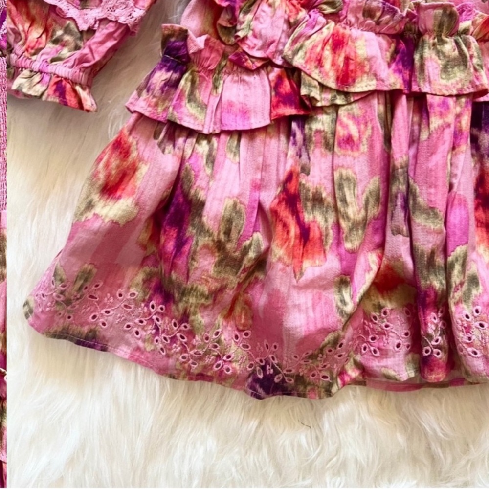 LoveShackFancy Pink Floral Mini Dress - Picture 13 of 16